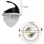 Downlight LED encastrable -50W- 24º