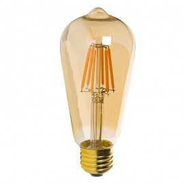 Ampoule LED Filament Vintage 7W E27 Gold ST64 - Dimmable