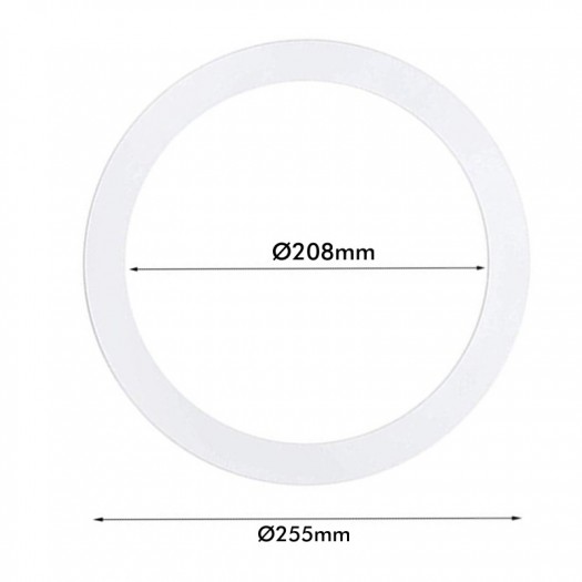 Cache-cercle blanc supplémentaire pour Downlight