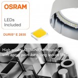 Plafón LED circular superficie 15W 120º OSRAM Chip