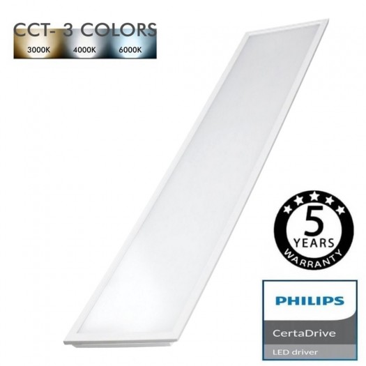 Dalle LED - 120X30 - 44W - Driver Philips - CCT