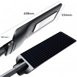 Réverbère Solar LED 100W PROFESSIONNEL - ULTRA SLIM - Capteur de Mouvement 150lm/W