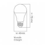 Bombilla LED con Lente 6W E27 G45 220º - OSRAM Chip