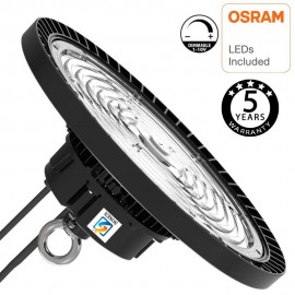 Campana Industrial LED UFO 200W OSRAM Chip - Dimable 1-10V- 150lm/w IP65