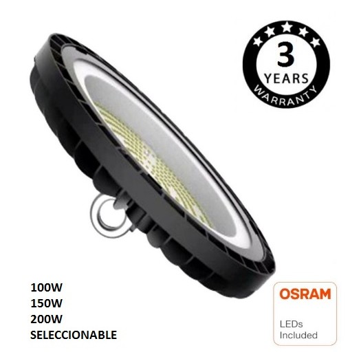 Campana LED UFO OSRAM 6K CHIP 100W-150W-200W - FRANCE- DURIS E 2835