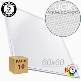 PACK 10 Painel LED 60x60 44W - Philips CertaDrive - UGR17 - CRI+92