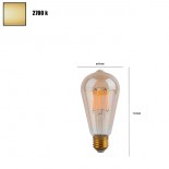 Bombilla LED Vintage 4W E27 Gold