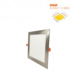 Placa LED Slim Cuadrada 20W Acero Inox - CCT- OSRAM CHIP DURIS E 2835
