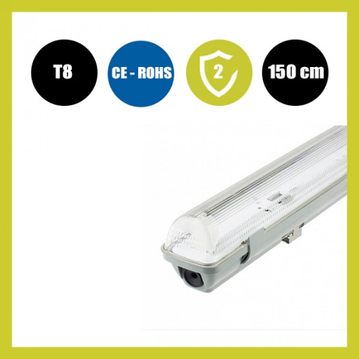 Bloc tubes LED simple - IP65 - 150cm