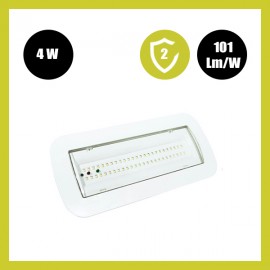 Luz Emergencia LED 4W + Kit Techo + Opción Luz Permanente - IP65