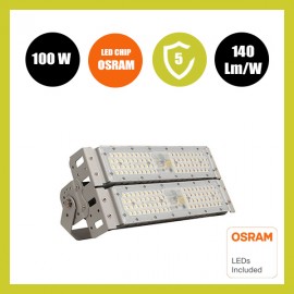 Projetor LED 100W DOB MAGNUM OSRAM Chip SMD3030-3D 180Lm/W 90º
