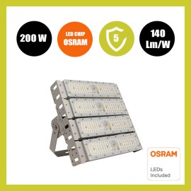 Projetor LED 200W DOB MAGNUM OSRAM Chip SMD3030-3D 180Lm/W 90º