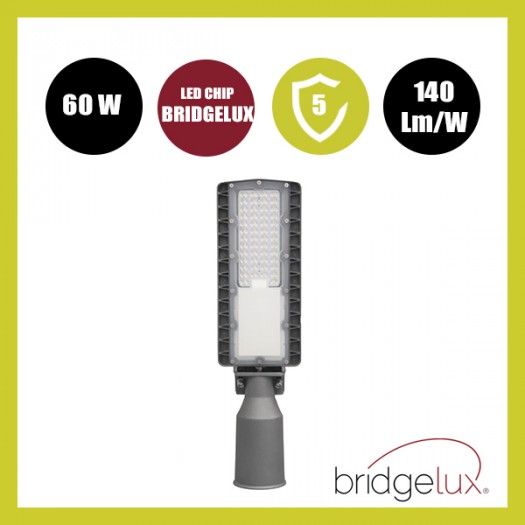 Farola LED 60W HALLEY BRIDGELUX Chip 140lm/W