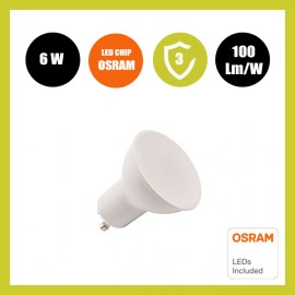 GU10 LED - 6W - 120° - OSRAM CHIP DURIS E 2835