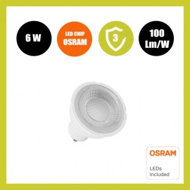 GU10 LED - 6W - 38° - OSRAM CHIP DURIS E 2835
