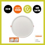 Placa Slim LED Circular Downlight 20W AJUSTABLE - OSRAM CHIP DURIS E 2835