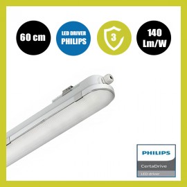 Réglette Étanche LED Intégrée 20W Driver Philips COREPLUS - CCT - 60cm