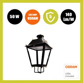 Diodo emissor de luz de rua Villa 50W OSRAM CHIP DURIS E2835