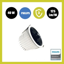 Downlight LED 40W Circular - Philips CertaDrive - CCT - UGR13 - IP65