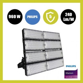 Projetor LED Spotlight 960W PHILIPS Xitanium STADIUM MATRIX Bridgelux Chip 40º - Driver Philips