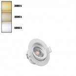 Empotrable LED 7W Circular Blanco - CCT Color Seleccionable