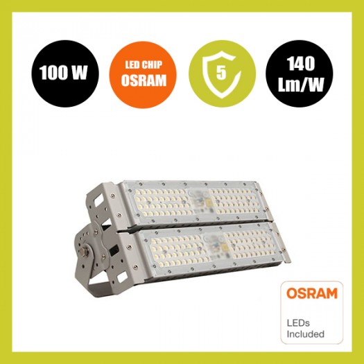 Proyector LED 100W DOB MAGNUM OSRAM Chip SMD3030-3D 180Lm/W 60º