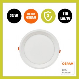 Downlight LED 24W Circular - OSRAM CHIP DURIS E 2835 - CCT - UGR17