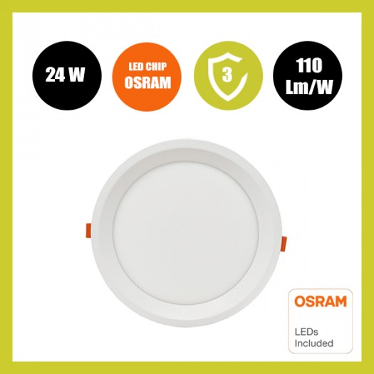 Downlight LED 20W Circular - OSRAM CHIP DURIS E 2835 - CCT - UGR19