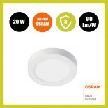 Plafón LED circular superficie 20W 120º OSRAM Chip