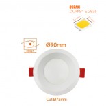 Downlight LED 8W Circular - OSRAM CHIP DURIS E 2835 - CCT - UGR17