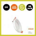 Downlight LED 8W Circular - OSRAM CHIP DURIS E 2835 - CCT - UGR17