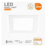 Downlight Slim LED Carré 30W - 120° OSRAM Chip