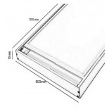 Boitier saillie dalle LED 120x30 - Hauteur 68mm