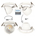 Downlight LED 30W Philips - CertaDrive - Circular Direccionable