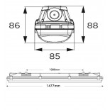 Regleta Estanca LED integrado - 35W-30W-25W-20W - OSRAM Driver - 120cm